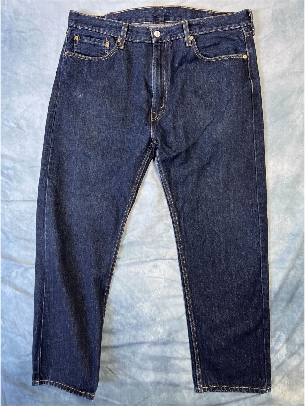 Levi's 505 Men's Original Fit Jeans W40 x L30 Dark Wash Denim - 1026-1N